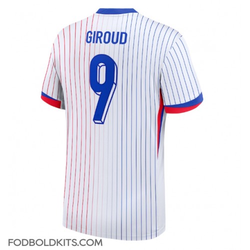 Frankrig Olivier Giroud #9 Udebanetrøje EM 2024 Kortærmet